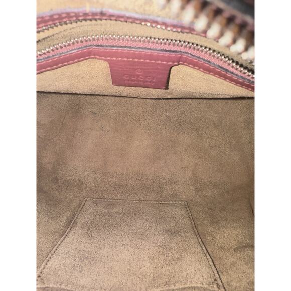 Authenticated Gucci GG Blooms Boston Bag 409529 Floral Canvas & Pink Leather - Picture 12 of 12